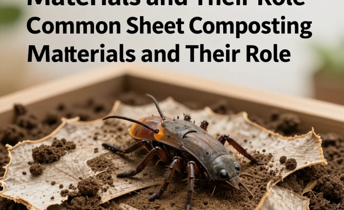Common Sheet Composting Materials and Their Role