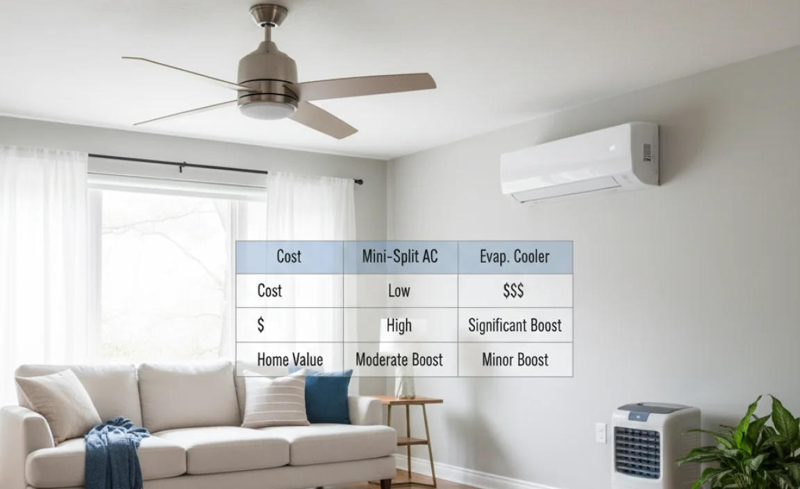 Comparative Analysis: Ceiling Fans vs. Other Cooling Options