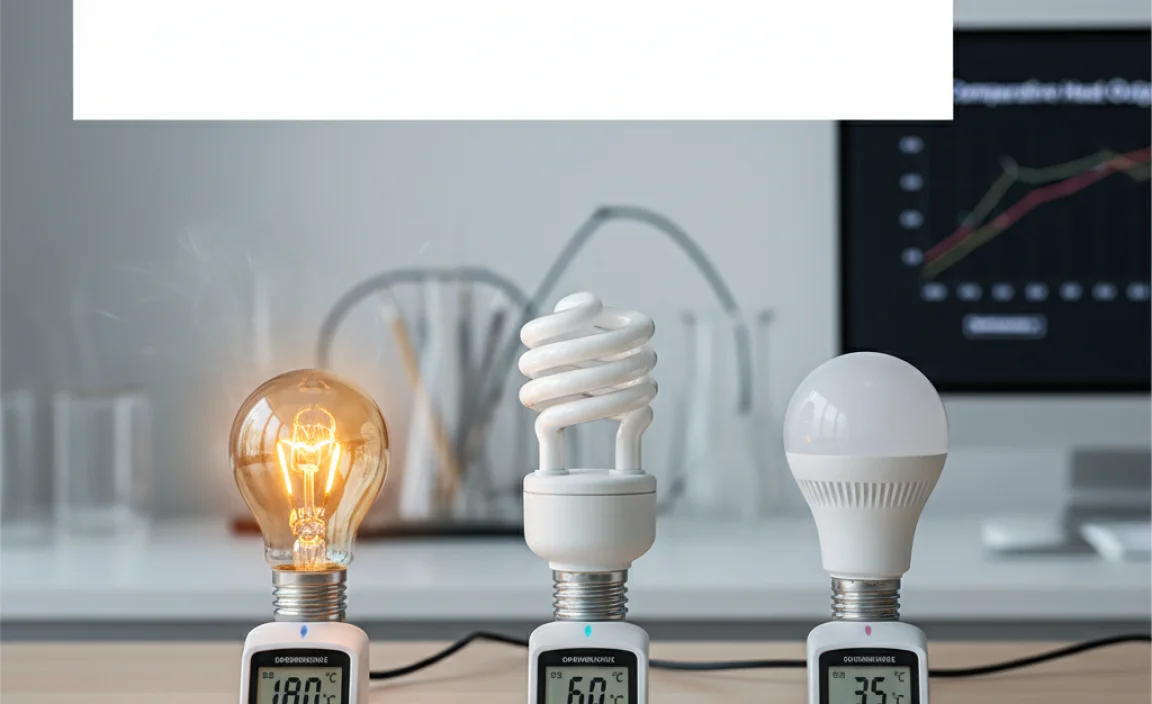 Comparative Heat Output of Different Bulb Types