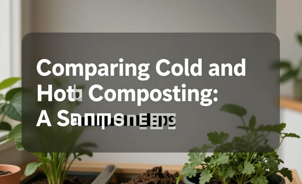 Comparing Cold and Hot Composting: A Snapshot