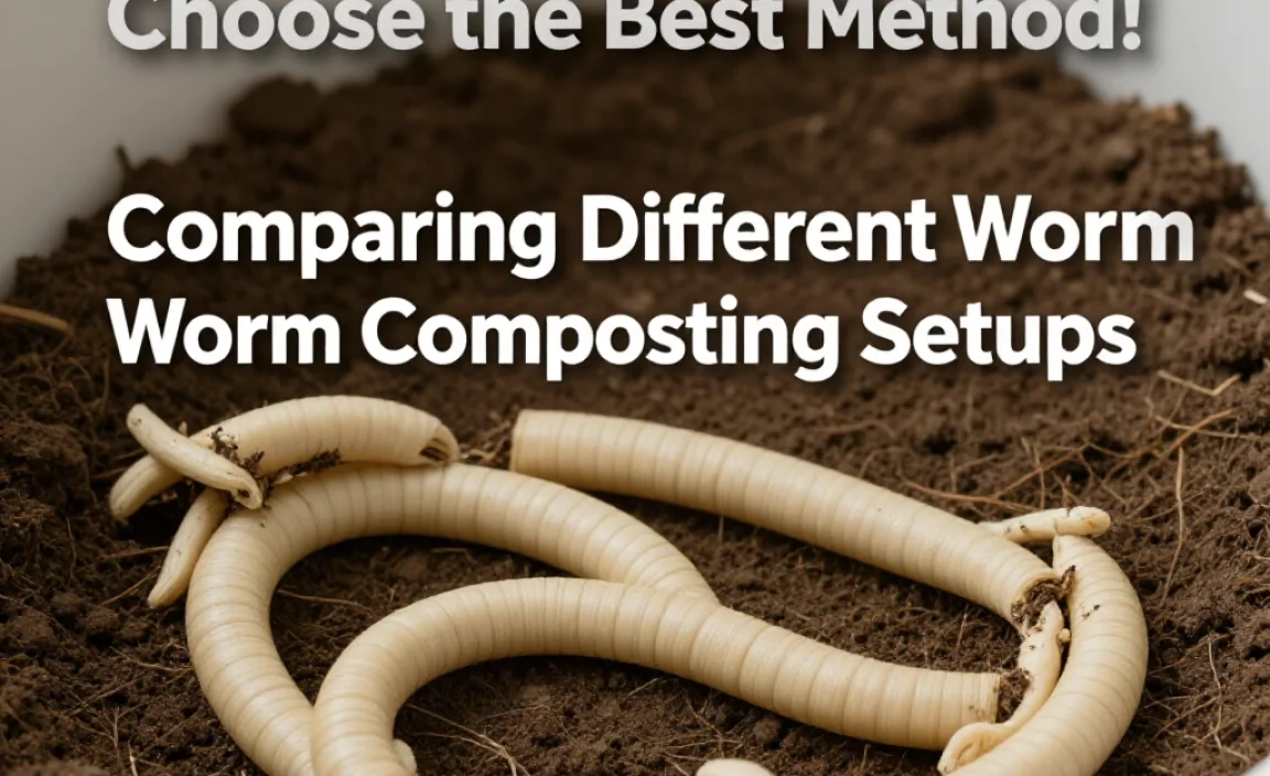 Comparing Different Worm Composting Setups