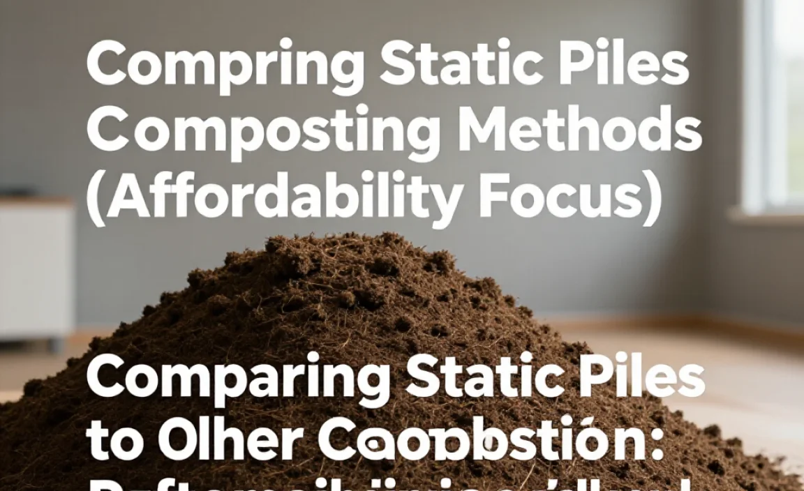 Comparing Static Piles to Other Composting Methods (Affordability Focus)