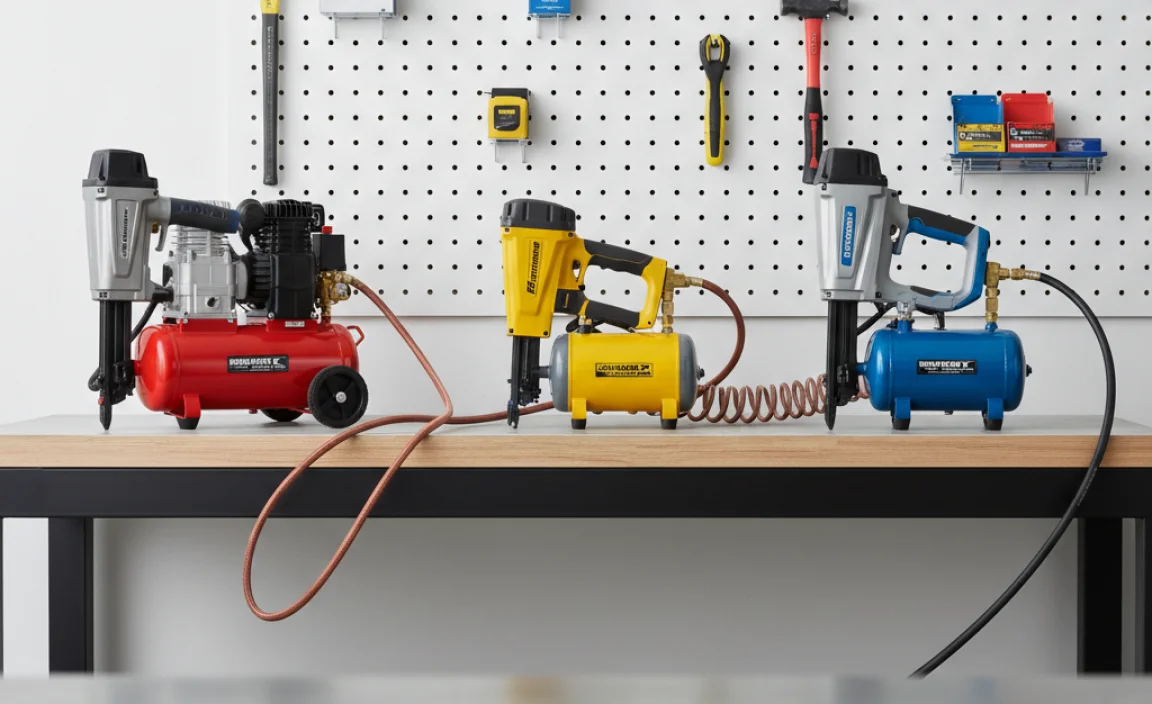 Comparing Top Air Compressor Types for Framing Nailers