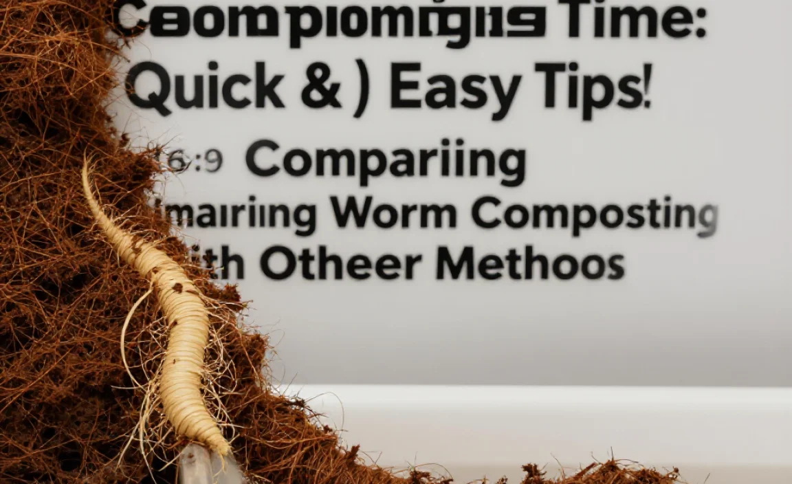 Comparing Worm Composting with Other Methods