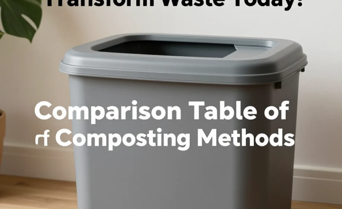Comparison Table of Composting Methods