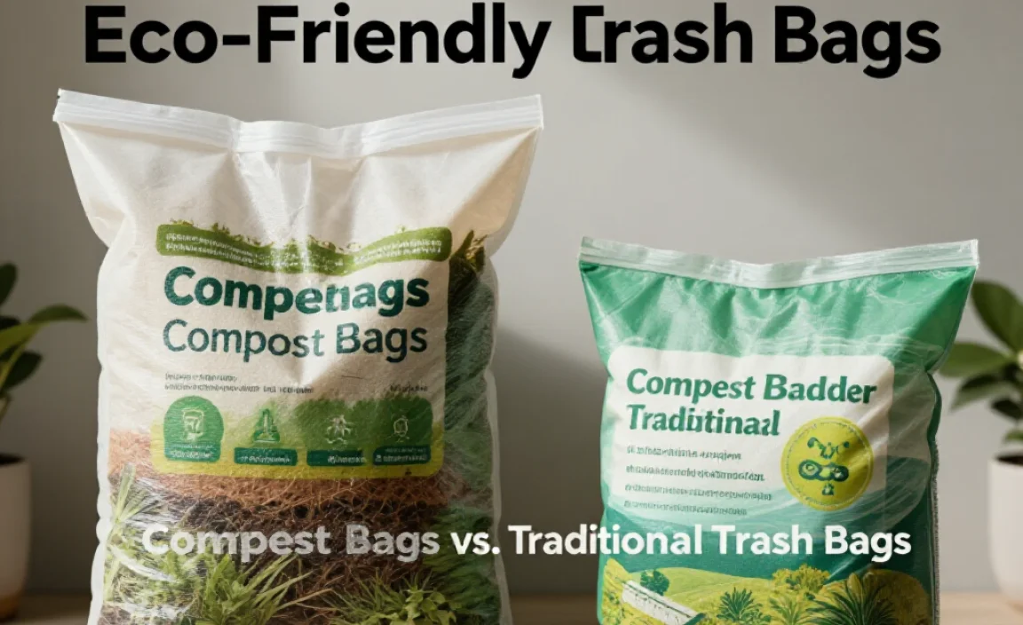 Compost Bags vs. Traditional Trash Bags