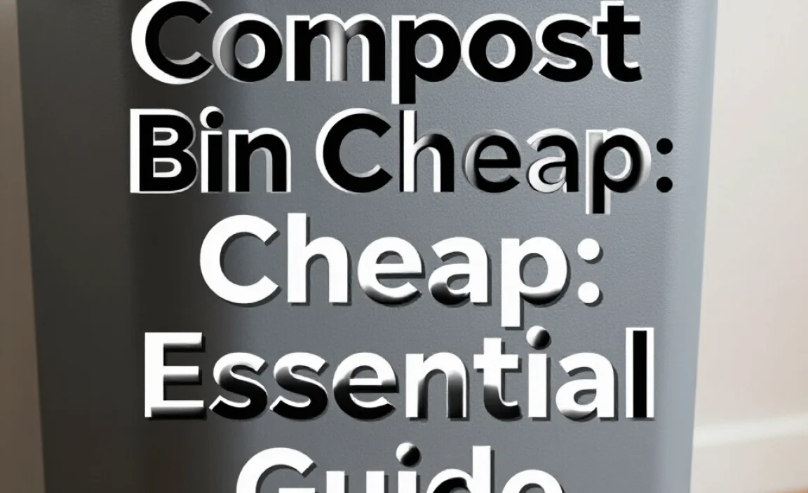 Compost Bin Cheap: Essential Guide