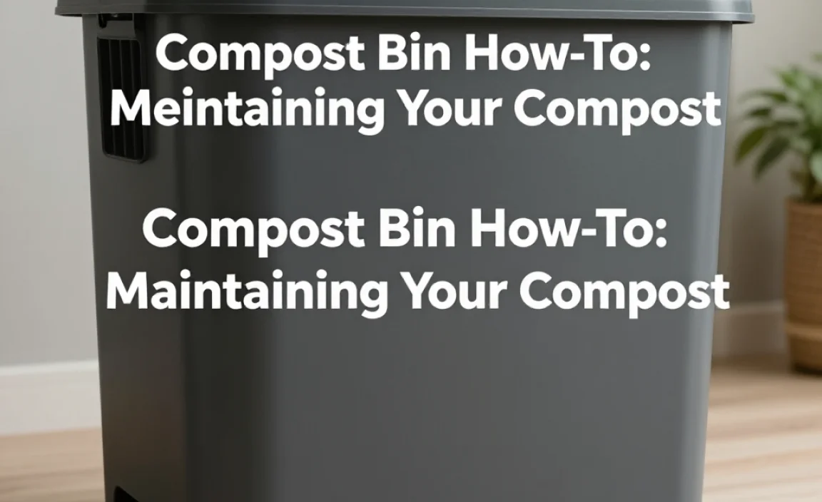 Compost Bin How To: Maintaining Your Compost