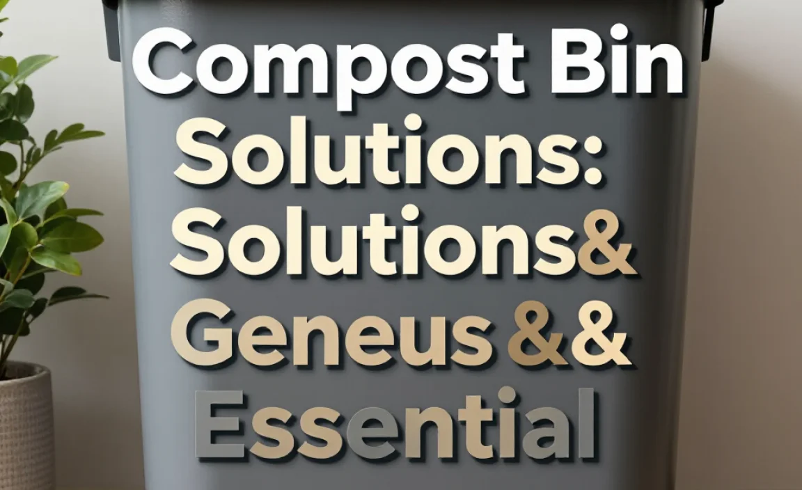 Compost Bin Solutions: Genius & Essential
