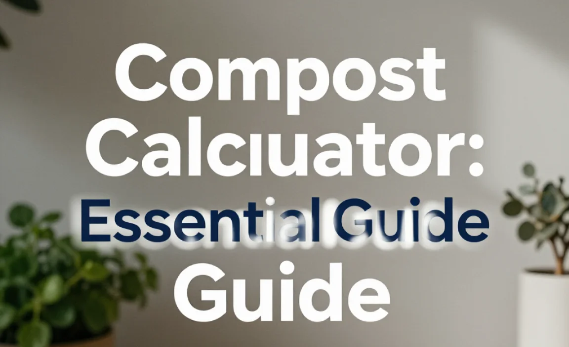 Compost Calculator: Essential Guide