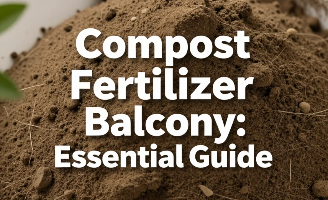 Compost Fertilizer Balcony: Essential Guide
