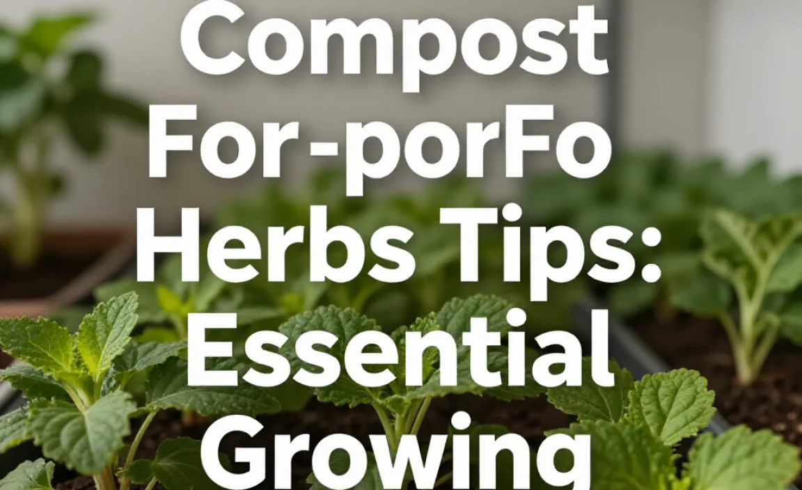 Compost For Herbs Tips: Essential Growing