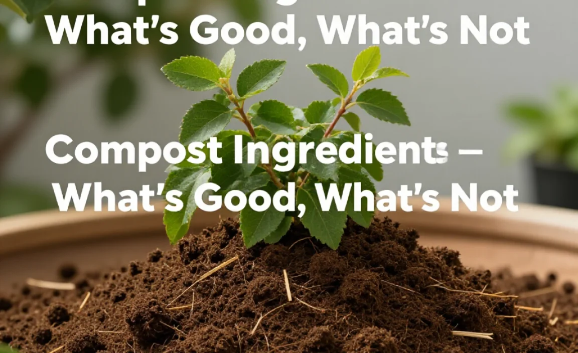 Compost Ingredients &ndash; What&rsquo;s Good, What&rsquo;s Not