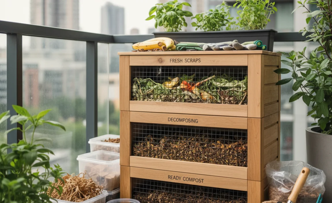 Compost Pile Balcony: The Best Materials for Success