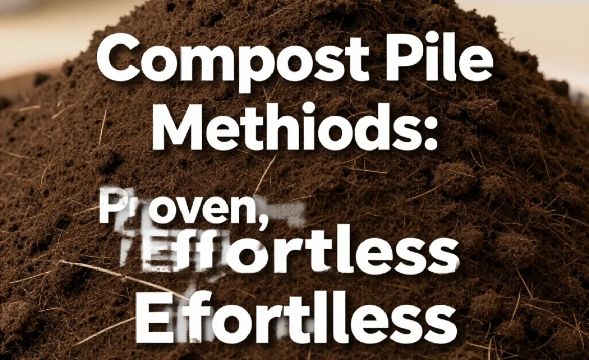 Compost Pile Methods: Proven, Effortless Gardening