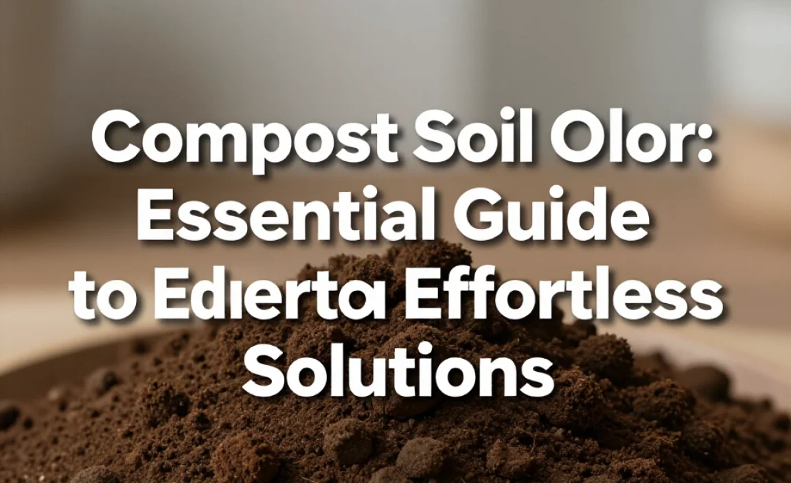 Compost Soil Odor: Essential Guide to Effortless Solutions
