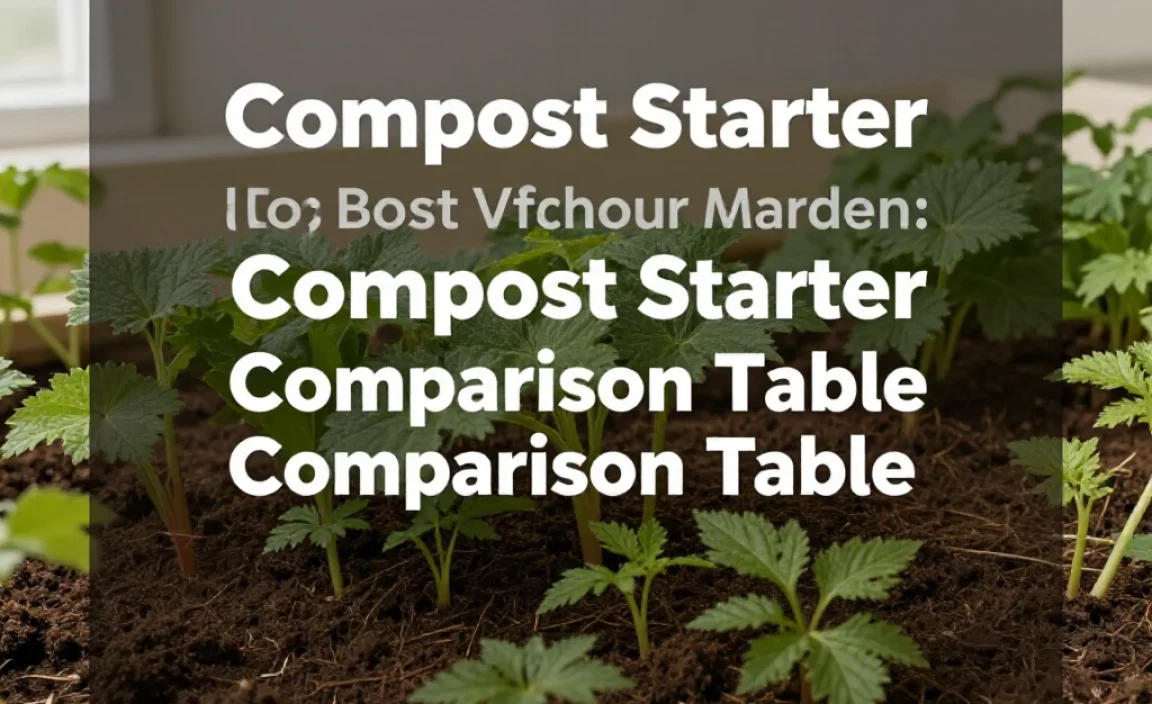 Compost Starter Comparison Table