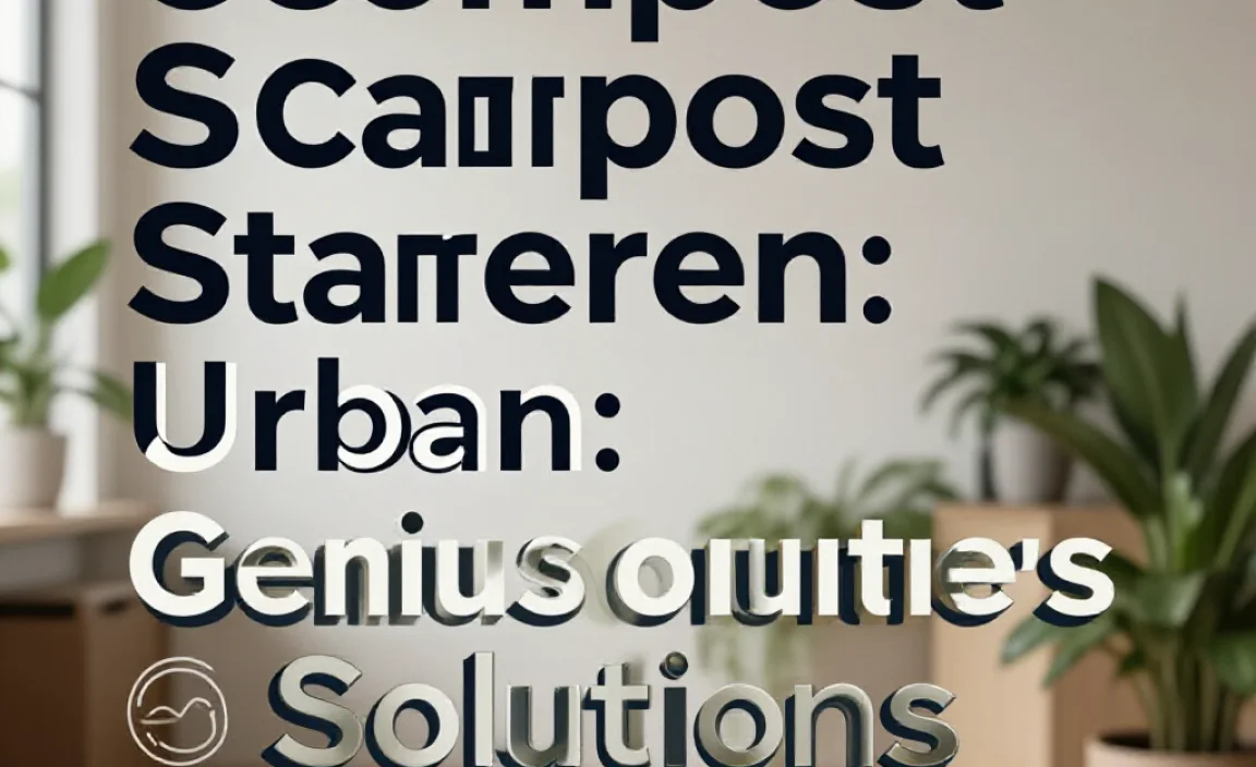 Compost Starter Urban: Genius Solutions Revealed