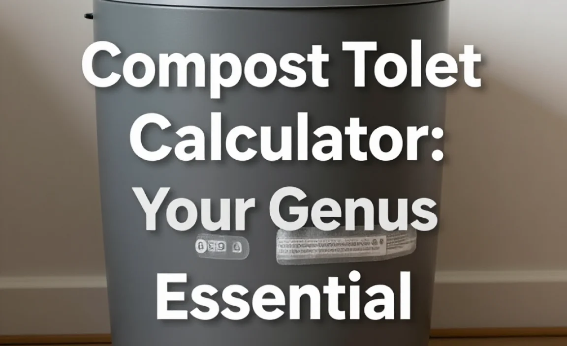 Compost Toilet Calculator: Your Genius Essential
