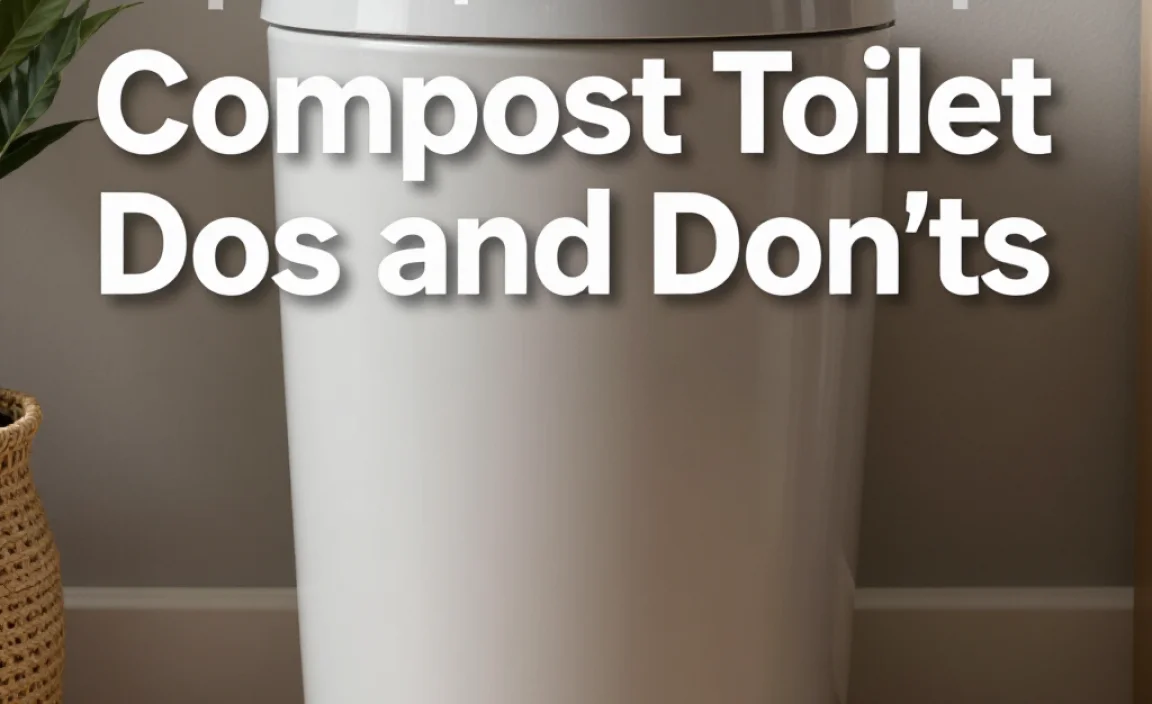 Compost Toilet Dos and Don&rsquo;ts