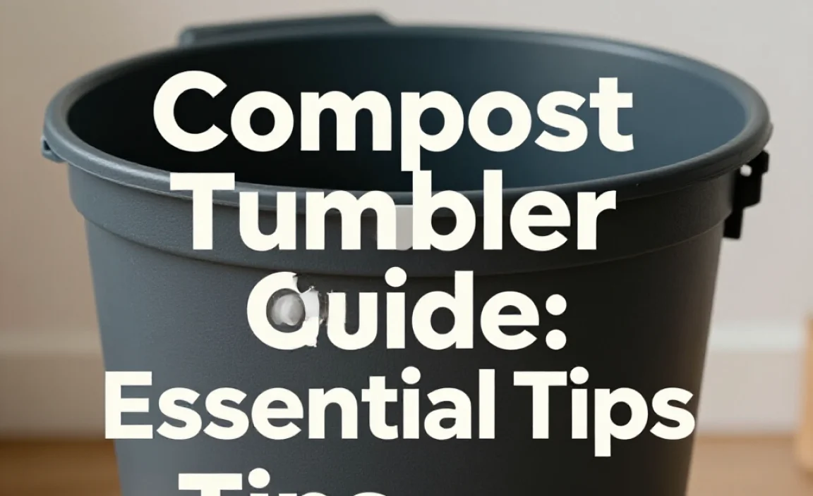 Compost Tumbler Guide: Essential Tips