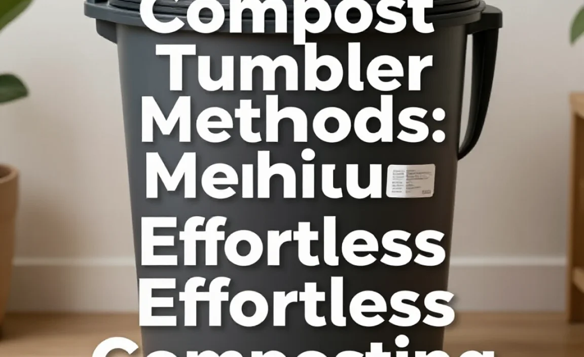 Compost Tumbler Methods: Genius Effortless Composting