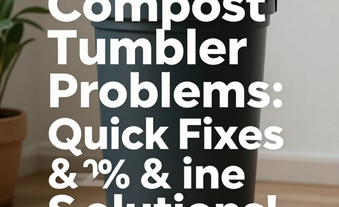Compost Tumbler Problems: Quick Fixes & Solutions!