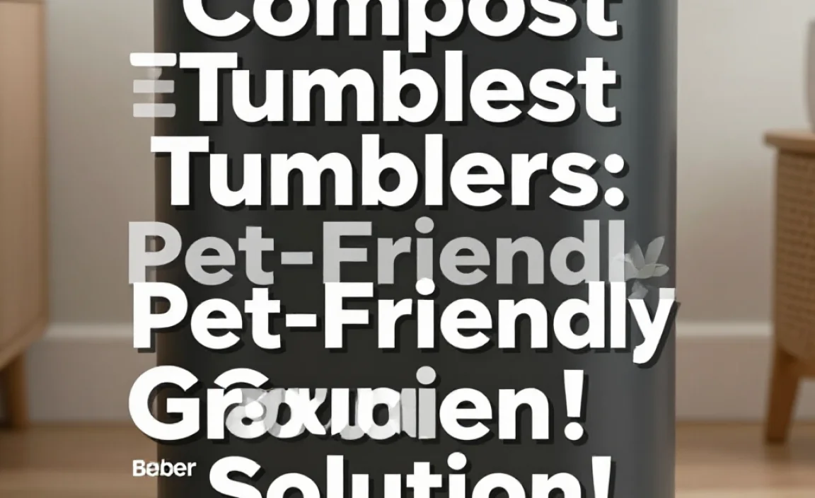 Compost Tumblers: Pet-Friendly Green Solution!