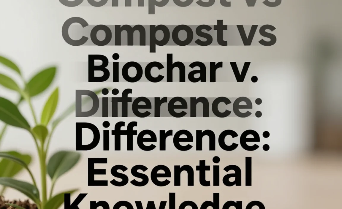 Compost vs Biochar Difference: Essential Knowledge