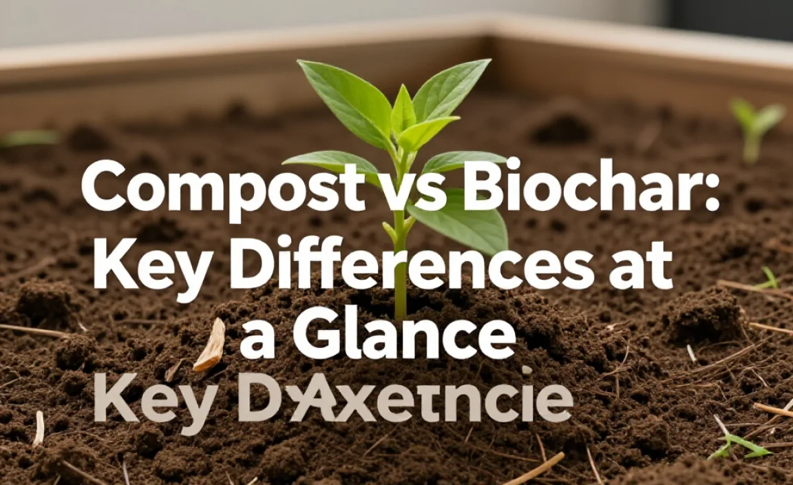 Compost vs Biochar: Key Differences at a Glance