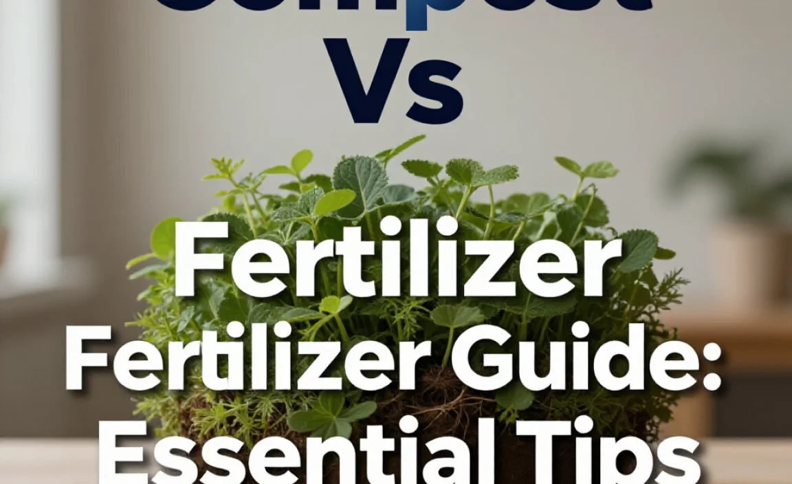 Compost Vs Fertilizer Guide: Essential Tips