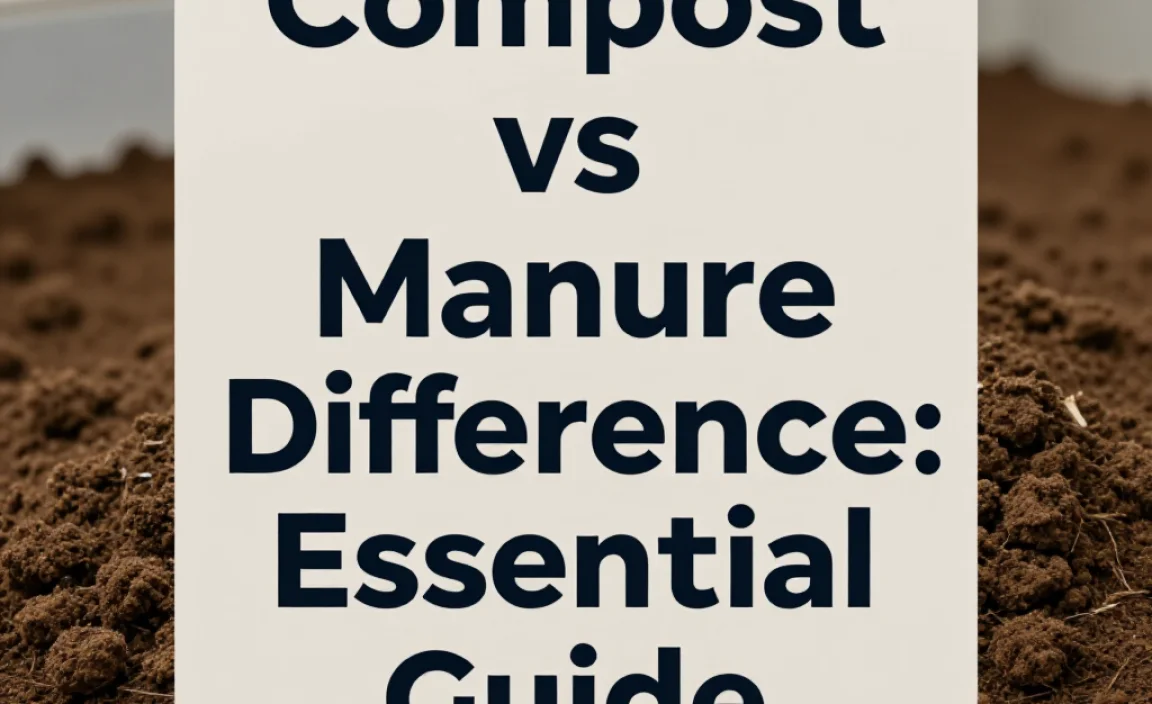 Compost vs Manure Difference: Essential Guide
