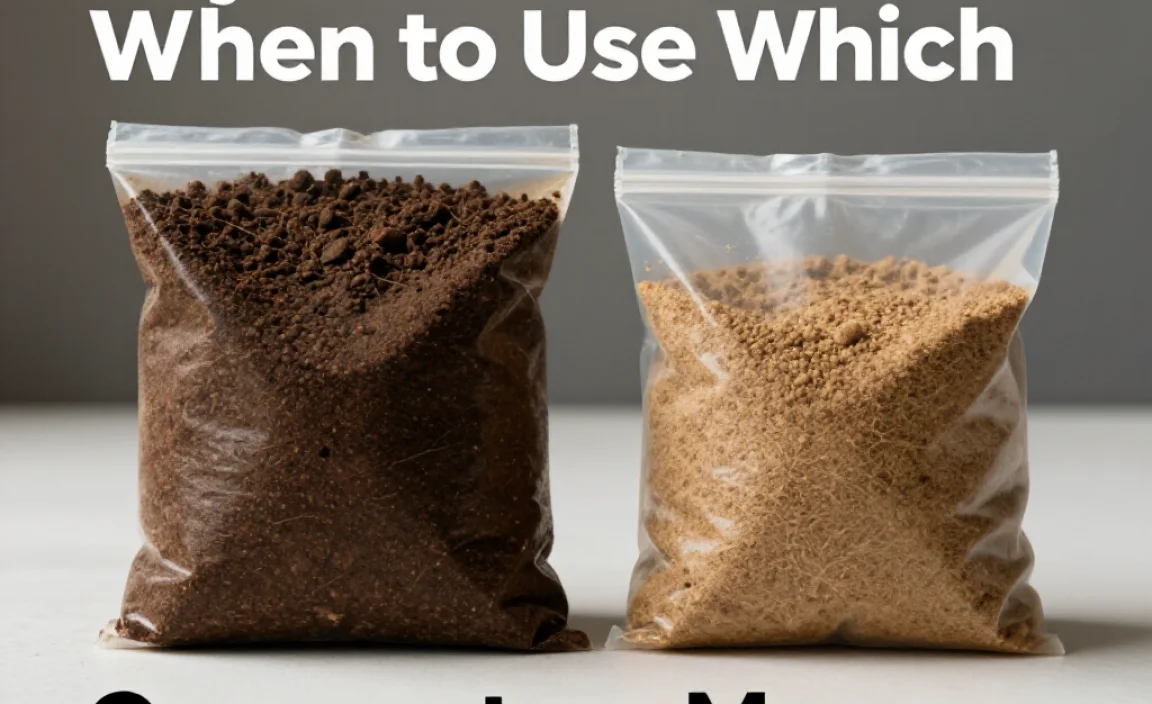 Compost vs. Manure: Key Differences and When to Use Which