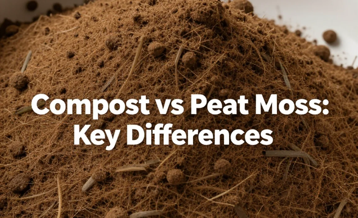 Compost vs Peat Moss: Key Differences