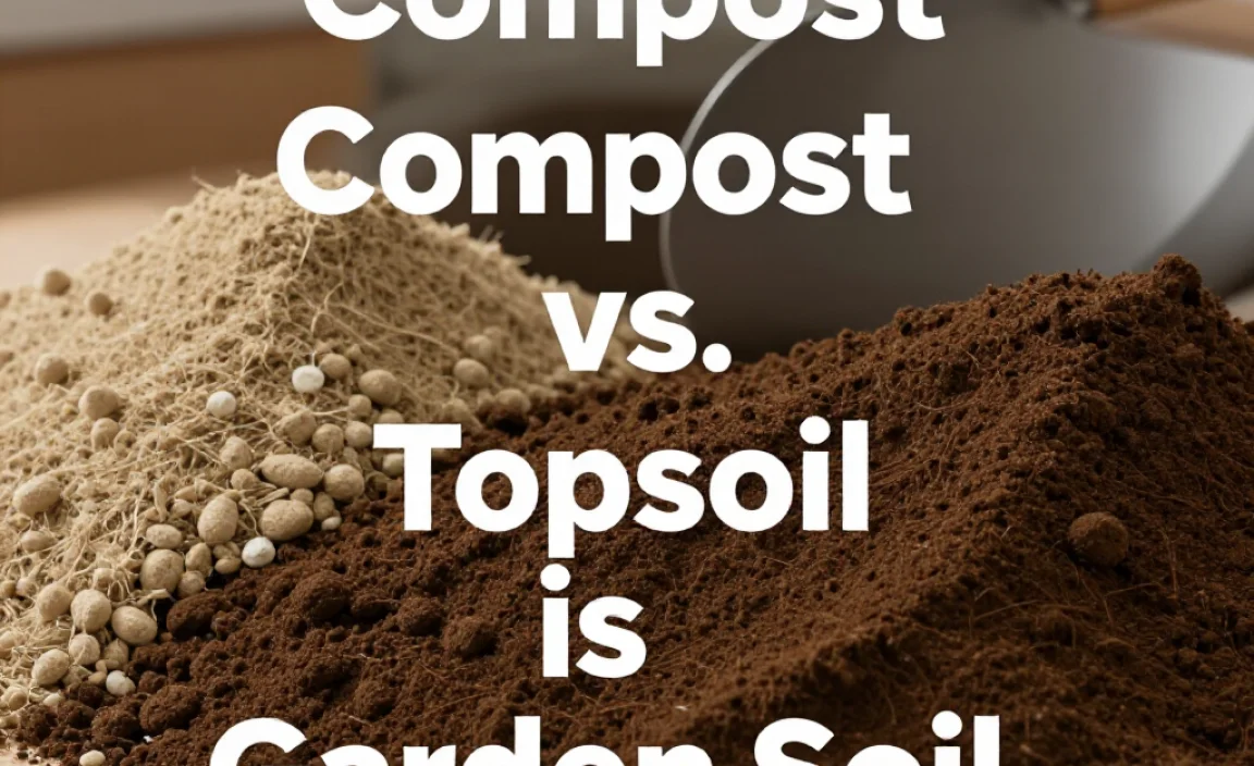 Compost vs Topsoil vs Garden Soil