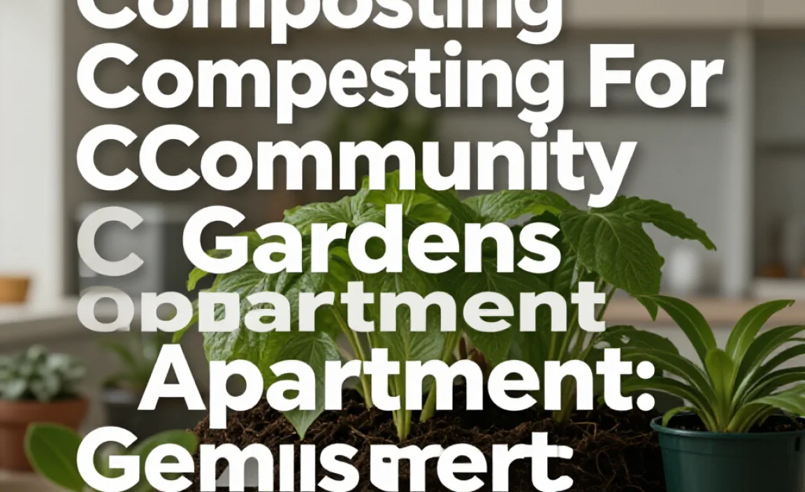 Composting For Community Gardens Apartment: Genius Guide