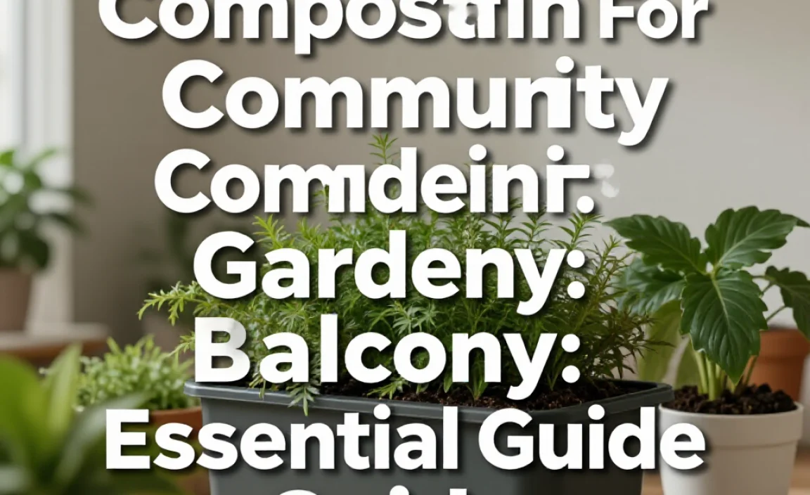Composting For Community Gardens Balcony: Essential Guide
