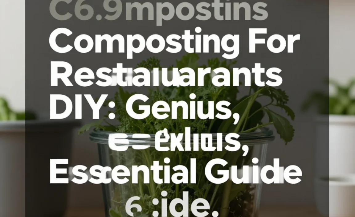 Composting For Restaurants DIY: Genius, Essential Guide