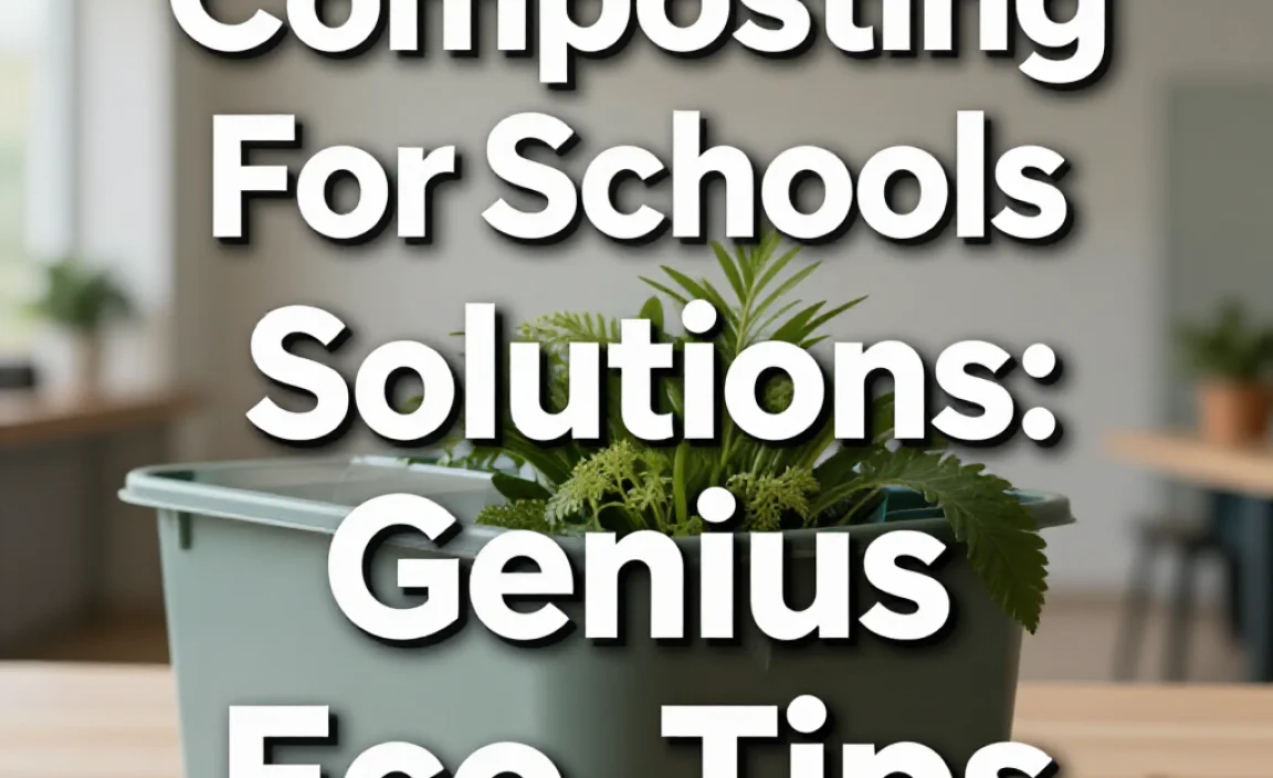 Composting For Schools Solutions: Genius Eco-Tips