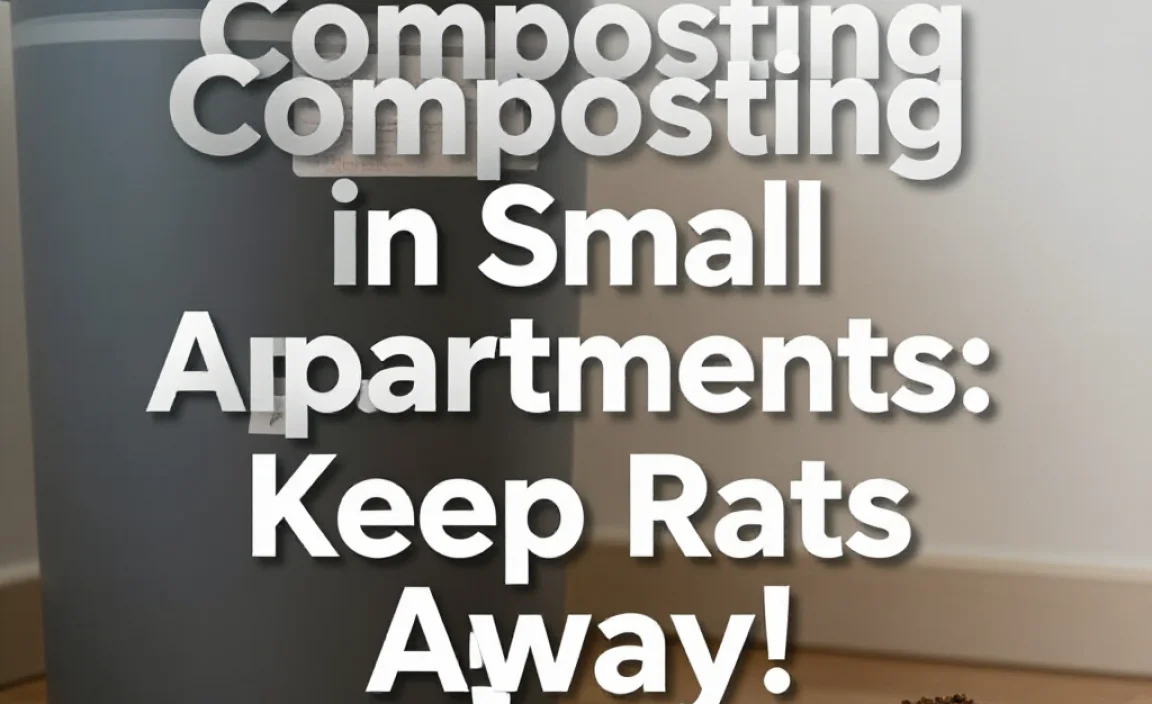 Composting in Small Apartments: Keep Rats Away!