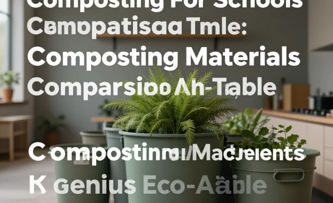 Composting Materials Comparison Table
