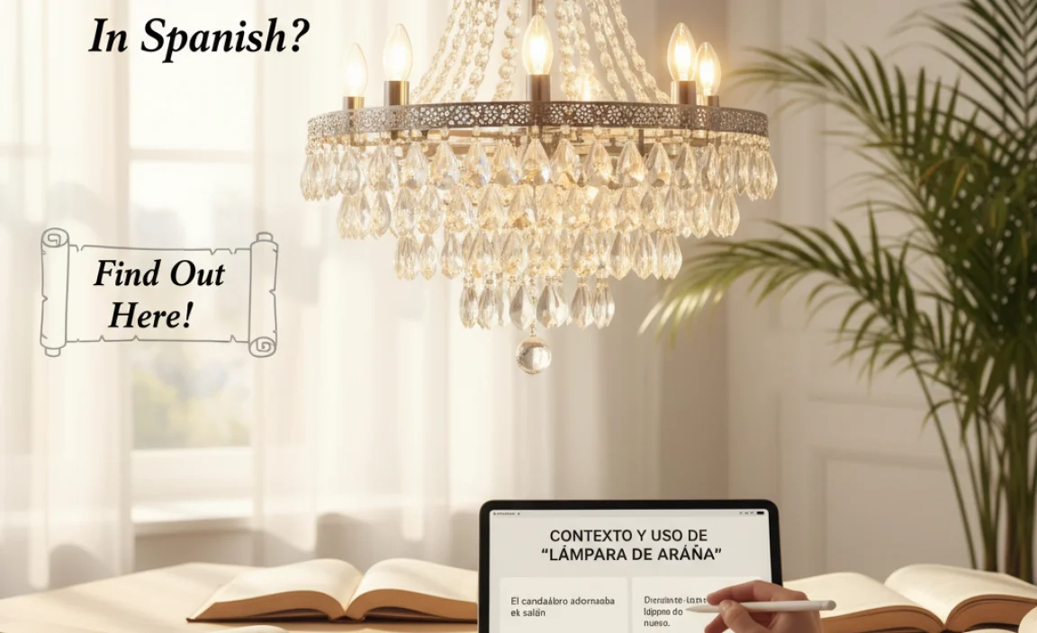 Contextual Usage of &ldquo;Chandelier&rdquo; in Spanish
