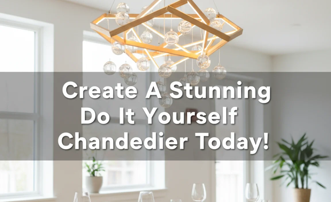 Create A Stunning Do It Yourself Chandelier Today!