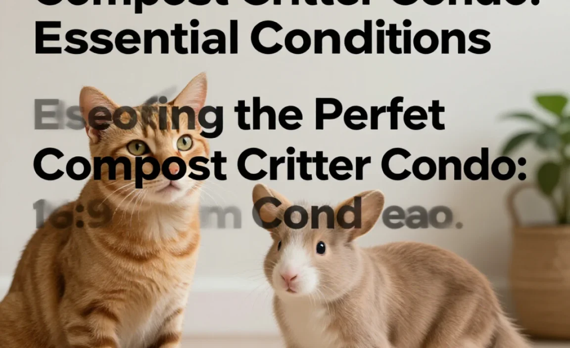 Creating the Perfect Compost Critter Condo: Essential Conditions