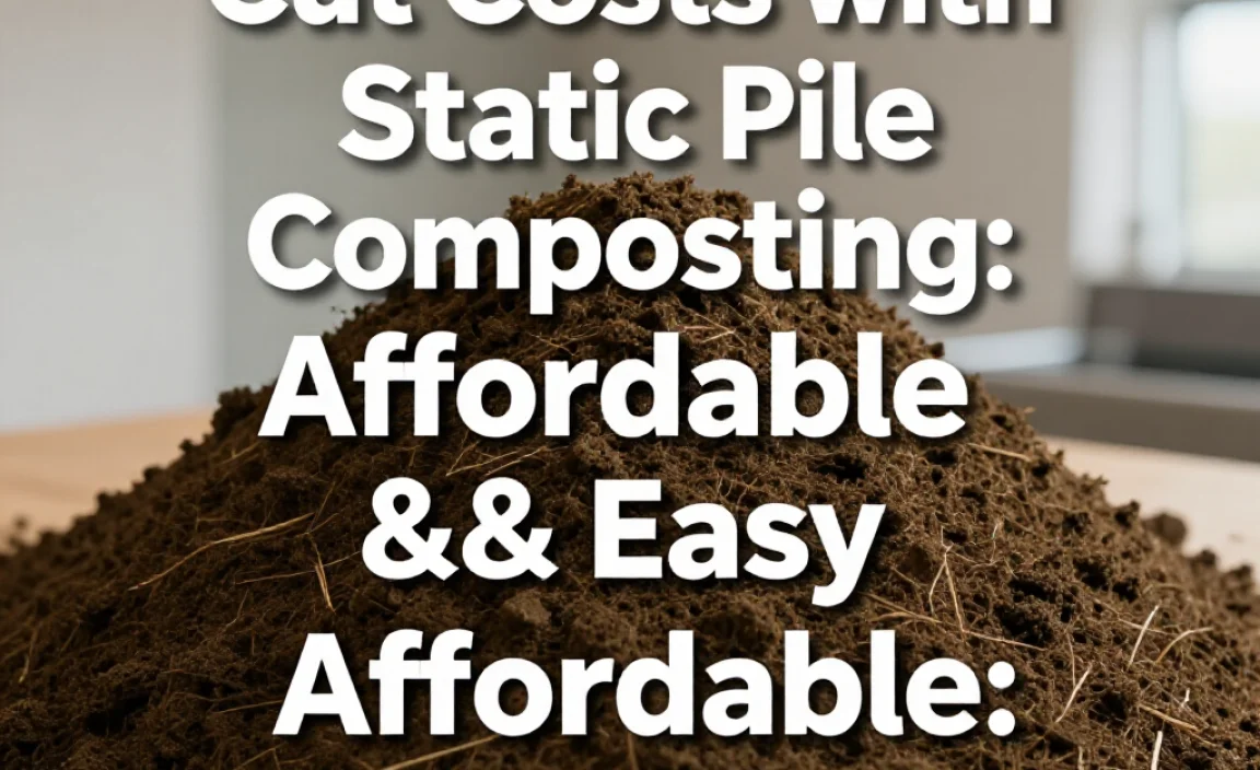 Cut Costs with Static Pile Composting: Affordable & Easy