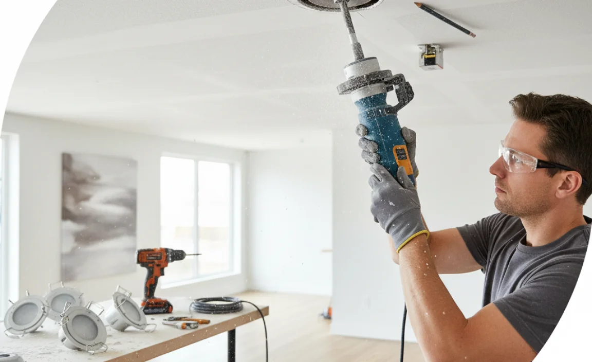 Cutting Holes for Recessed Lights