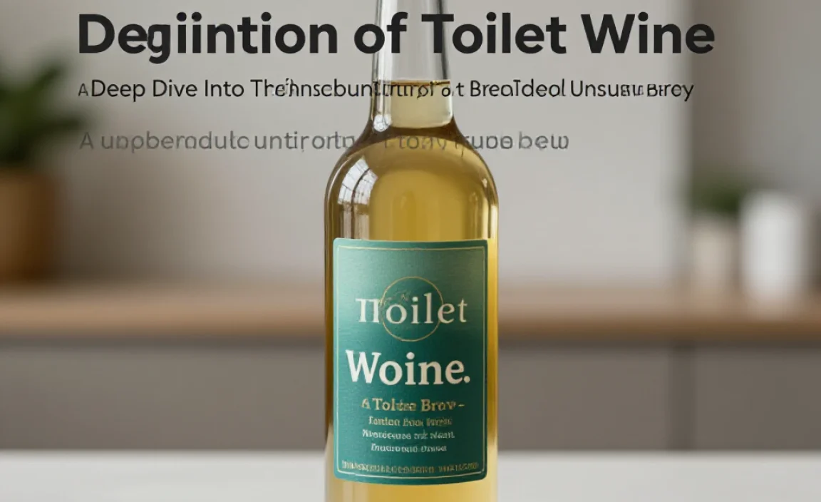 Definition of Toilet Wine
