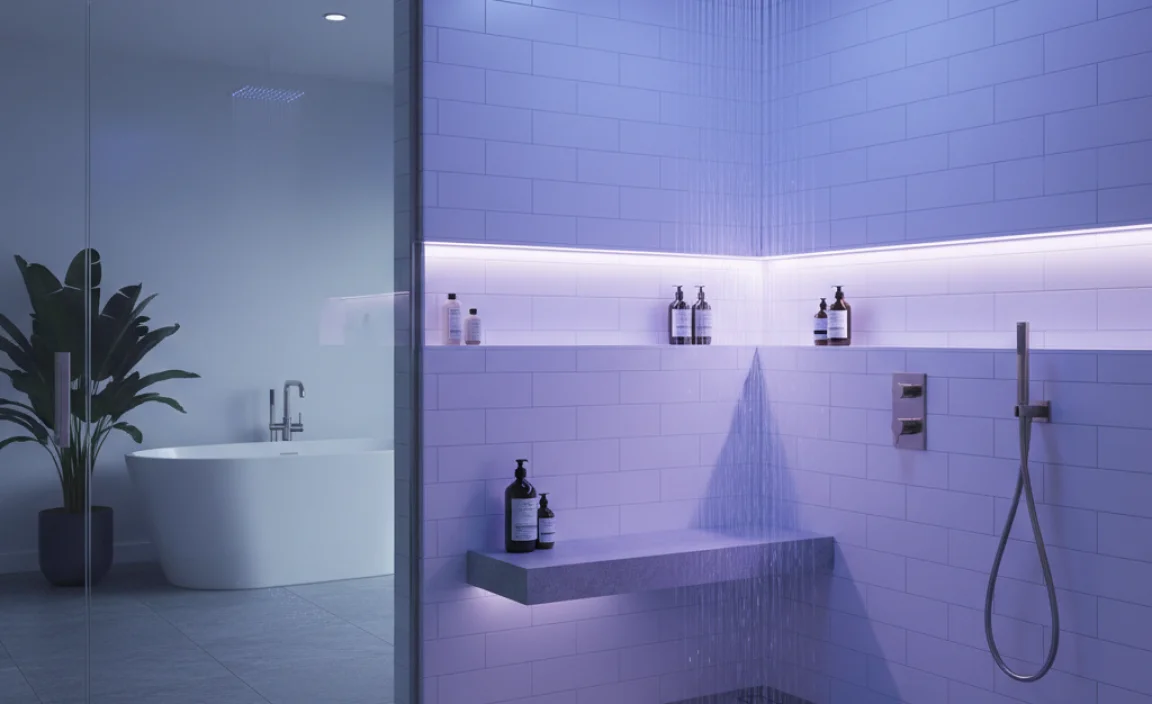 Design Ideas for Integrating LED Strip Lights in Showers