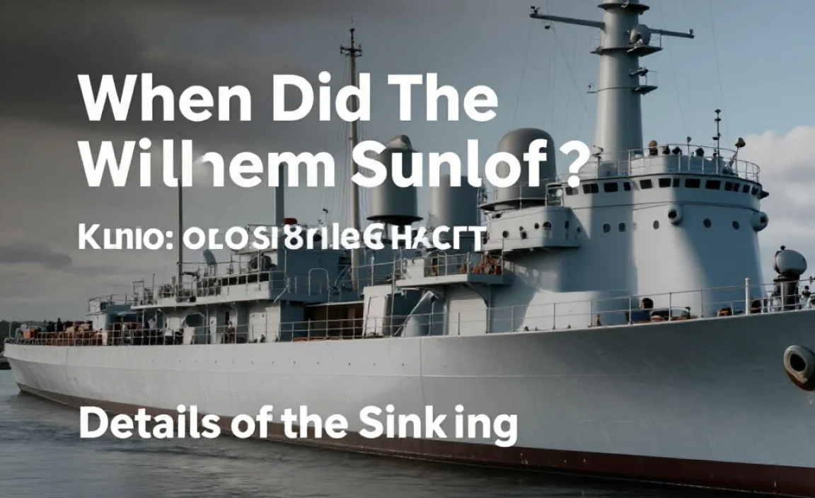 Details of the Sinking