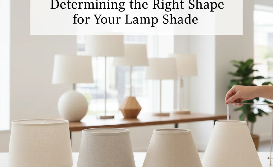 Determining the Right Shape for Your Lamp Shade